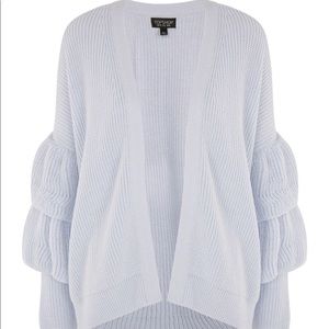 Top shop ruffled sleeves cardigan